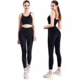 thumbnail image 3 of Baywell Thick High Waist Yoga Pants, Tummy Control Workout Running Yoga Leggings for Women, Black, M, 3 of 7