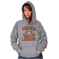 thumbnail image 3 of Virginia for Losers Funny Rivalry Unisex Plus Fleece Graphic Hoodie Brisco Brands 2X, 3 of 5