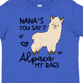 thumbnail image 4 of Inktastic Nana's You Say Alpaca My Bags Boys or Girls Toddler T-Shirt, 4 of 5