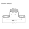 thumbnail image 2 of Unique Bargains U Shaped Connector Bracket, 25mm x 25mm 304 Stainless Steel, 2 of 5