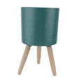 thumbnail image 6 of Clispeed Durable Blue Iron Plant Pot Stand Simple Flower Rack for Indoor Outdoor 1Pc, 6 of 8