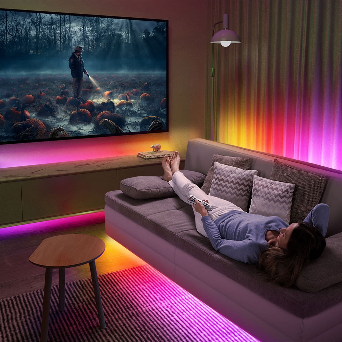 Xtinmee 9 Pcs LED Light up Christmas Beanie Hats Xmas Knitted Hat Winter Ha