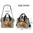 thumbnail image 3 of Lunch Bag Portable Crossbody Meal Bag Cooler Bag Insulated Lunch Bag Food Bag Handheld & Crossbody Design Adorable Owl, 3 of 6