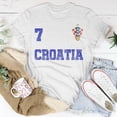 thumbnail image 5 of Croatia Soccer Jersey Number Seven Croatian Flag Football Men Women Tshirt Graphic Print U, 5 of 6