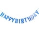 thumbnail image 1 of KAKOWELY Pancarta de feliz cumpleaños con diseño de tiburón para fiestas infantiles (azul), 1 of 4