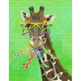 thumbnail image 2 of Warren, Shari 20x24 Gold Ornate Wood Framed with Double Matting Museum Art Print Titled - Party Safari Giraffe, 2 of 4
