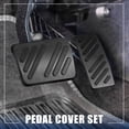 thumbnail image 2 of Auto Automático Freno Pedal Almohadilla Gas Acelerador Pedal Cubierta Kit Negro, 2 of 7