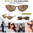 thumbnail image 3 of FEISEDY Retro Cat Eye Sunglasses Women Men Vintage Small Cateye UV400 Sunglasses B2617, 3 of 14