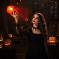 thumbnail image 3 of Halloween Magic Floating Fireball Light, Realistic Fake Flame Illusion Prop, Hands-Free Luminous Ornament, Creative Atmosphere Decor for Cosplay Party, Haunted House and Festival Display, 3 of 6