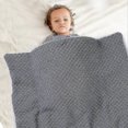 thumbnail image 2 of Uds manta envolvente para bebé forro polar usable cochecito de punto para bebé envoltura para siesta más algodón, saco de dormir grueso suave y cálido para recién nacido, 2 of 3