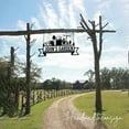 thumbnail image 2 of Handmadetneonsign Custom Outdoor Garden Metal Sign Hanging, Welcome to Garden Name Metal Home Decor, 2 of 4