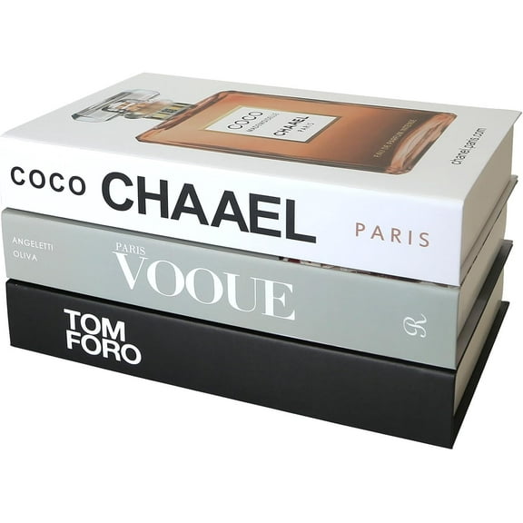 3 Pcs Decorative Books Aesthetic Chic Faux Book Set for Room Décor,Modern Home Decor Coffee Table Decor