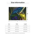 thumbnail image 5 of Yiaed Cute Blue Frog Print Blanket Throw Blanket Soft Cozy Flannel Blanket for Home Bed Sofa Couch Chair-40"x30", 5 of 6