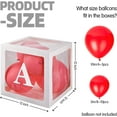 thumbnail image 3 of Baby Boxes With 4 pcs Letters White Clear Balloon Box Blocks for Baby Shower and Birthday Party, 3 of 7