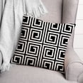 thumbnail image 3 of Creative Products Black Maze 18 x 18 Indoor / Outdoor Pillow, 3 of 3