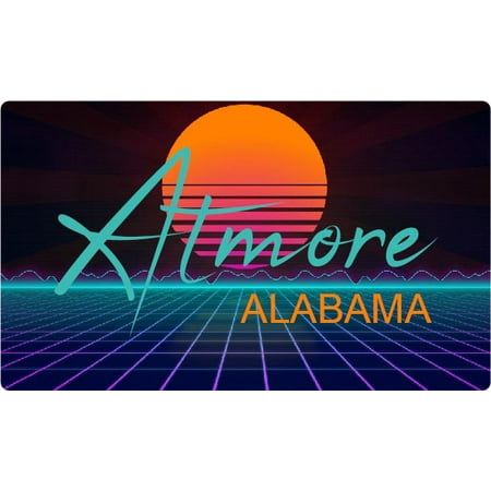 

Atmore Alabama 4 X 2.25-Inch Fridge Magnet Retro Neon Design