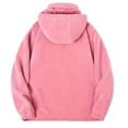 thumbnail image 4 of LTTVQM Womens Warm Sherpa‑Lined Fleece Hoodie Jacket Zip Drawstring Hood Soft Cozy Daily Outdoor Outerwear Tops, 4 of 8
