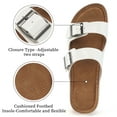 thumbnail image 4 of Atoshopce Womens Wedge Sandals Summer Casual Open Toe Buckle Platform Sandal Slip On Beach Flatform Shoes, 4 of 7