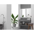 thumbnail image 5 of Castello USA Juniper Stone Solid Surface Wall-mounted Vessel Sink Grey 36" Left Basin, 5 of 6