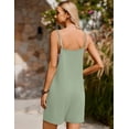 thumbnail image 4 of Ekouaer Summer Rompers for Women Floral Beach Sleeveless Shorts Overalls Boho Outfits 2026 Jumpsuit With Pockets, 4 of 6