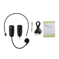 thumbnail image 2 of Auriculares con micrófono inalámbrico, sistema de micrófono con auriculares inalámbricos , rango 80 micrófono con auriculare micrófono shamjiam Micrófono de diadema, 2 of 9