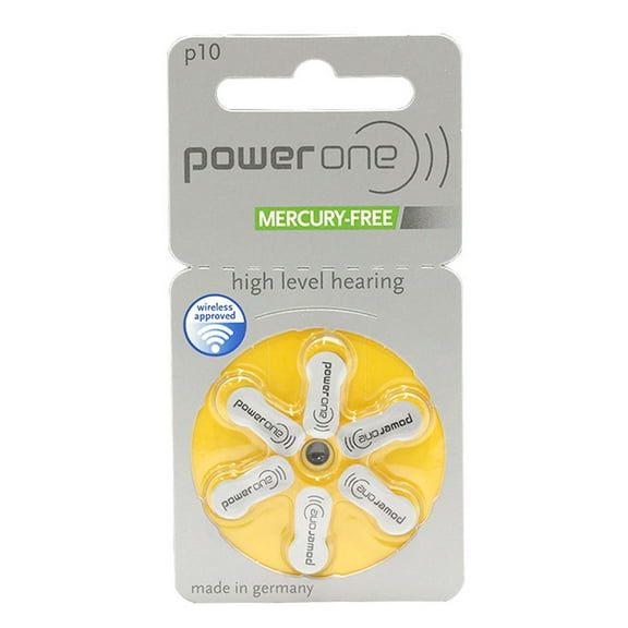 90-Pack Size p10 PowerOne Hearing Aid Batteries