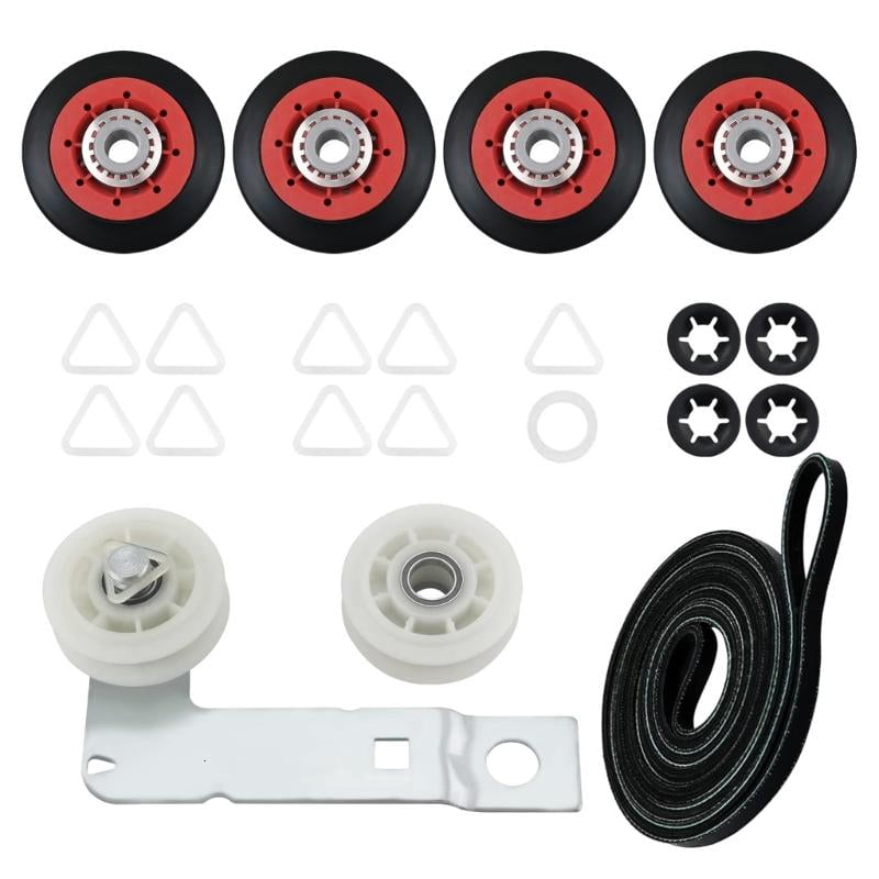 CEORPER Dryer Accessories 4392067 W10837240 Drum Belt and Idler Pulley Replacement