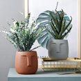 thumbnail image 4 of Nordic Human Face Ceramic Vase Flowerpot Succulent Green Plant, 4 of 8