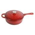 thumbnail image 1 of Crock-Pot Artisan 3.5 Qt Enameled Cast Iron Deep SautÃ© Pan W/Lid, Scarlet Red, Round, 1 of 8
