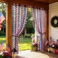thumbnail image 5 of Party Decorations, Independence Day Star Curtain, Patriotic Background Curtain for 4th of July, Red Silver Blue Star String Door Curtain, Plastic Thread Backdrop for Party Window Display, 5 of 8