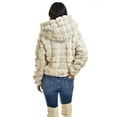 thumbnail image 3 of Chamarra de peluche con capucha Roman Fashion, Juvenil, Hueso, Beige, M, 3 of 6