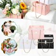 thumbnail image 2 of Stylish Rectangle Flower Wrap Paper Gift Bags Simple Florist Gift Handbag for Arrangements Wedding Day, 2 of 5