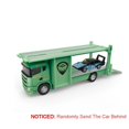 thumbnail image 1 of 1: 64 Scale Container Trailer Cars Alloy Toy Diecast Models Wheel Pull Back Flatbed Transport Vehicles for Boys Educational Toys 505-2 Green, 1 of 6
