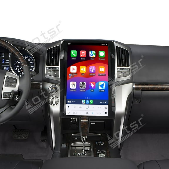 Aotsr 10.4 inch Tesla style screen car radio player for Toyota Land Cruiser 2008-2015 Android head unit IPS touch screen car GPS navigation multimedia player