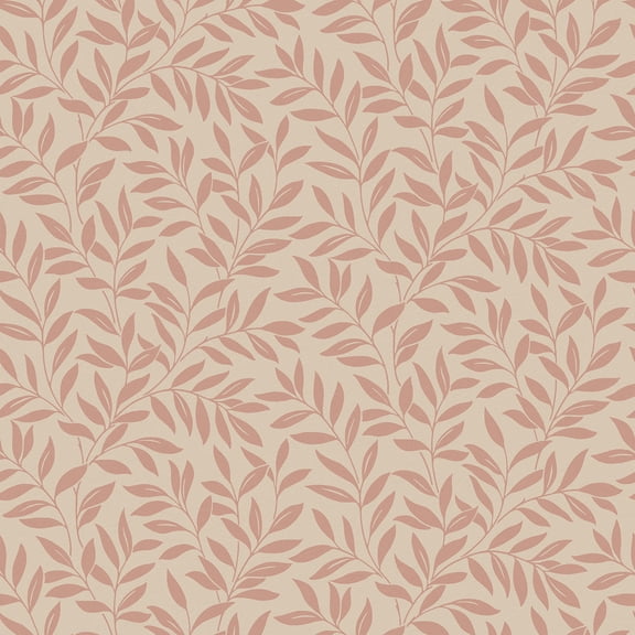 Fine Decor Marin Blush Leaf Trail Wallpaper