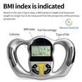 thumbnail image 5 of Electronic Portable Body Fat Analyzer - Body Fat Meter - Body Fat BMI Analysis - Silver, 5 of 5