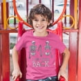 thumbnail image 3 of Tee Hunt I Got Your Back Youth T-Shirt Happy Halloween Spooky Skeletons Kids, Pink, Large, 3 of 5