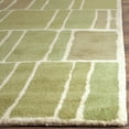 thumbnail image 6 of SAFAVIEH Martha Stewart Blocks Geometric Wool Area Rug, Green/Ivory, 4' x 4' Round, 6 of 9