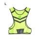 thumbnail image 1 of Chaleco de seguridad para corredores nocturnos, fluorescente, de alta visibilidad, amarillo, con reflectividad LED, talla L, 1 of 8