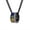 Black, variant on Unisex's Stainless Steel Rainbow Flag Pride Gays Lesbian inlay Zircon Round Pendant Necklace Blue