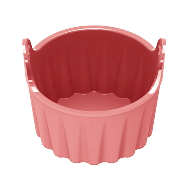 Petit Plateau Rond pour Friteuse, Pocher, Tasses Pochées de Qualité Alimentaire, Démoulage Facile, Ramequins Ronds pour Friteuse, Plateau à Muffins Antiadhésif, Tasse de Cuisson Résistante à la Chaleur