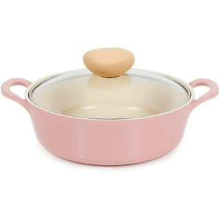 Neoflam 1qt Saucepan Butter Warmer Milk Boiling|Melting Pot, Ecolon Healthy  Ceramic Nonstick Coating PFOA-free, 2 Pour Spouts, Dishwasher Safe, Ivory