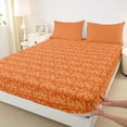 thumbnail image 3 of Feelyou Adult Boho Dragon Twin Sheet Sets, Damask Flower Floral Bedding, 3pcs, 3 of 7