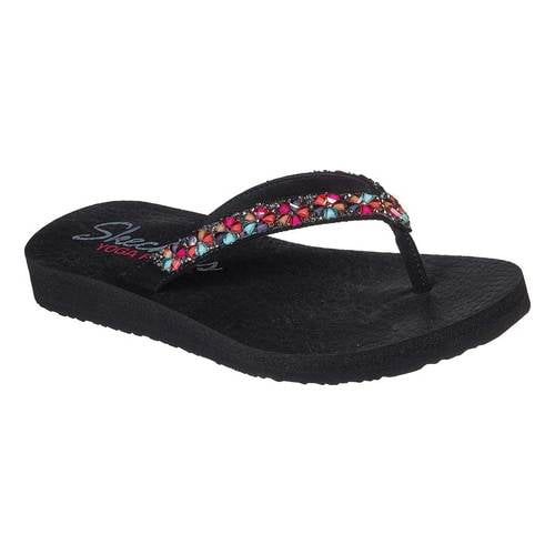 Skechers women's meditation-daisy delight clearance flip-flop