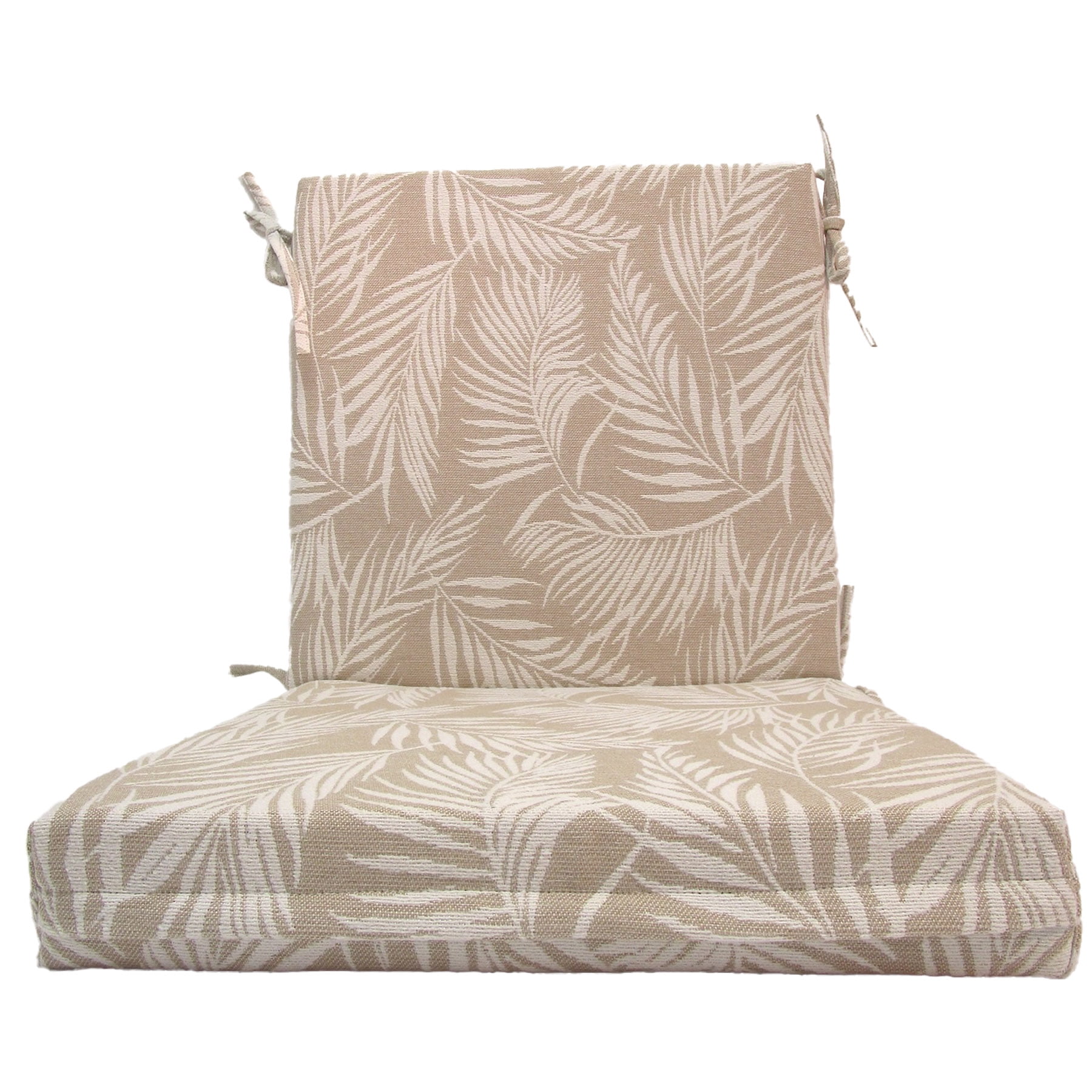 Better Homes & Gardens 44 in x 20 in Outdoor Chair Seat Cushion, 1-Piece, Palm Tan