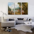 thumbnail image 2 of ARTCANVAS The Embarkation For Cythera 1717 Canvas Art Print by Jean-Antoine Watteau - Size: 60" x 40" (0.75" Deep) (3-Piece), 2 of 9