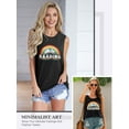thumbnail image 2 of ZXSXSY Reading Tank Tops for Women Cute Book Lover Teacher T-Shirts Rainbow Sleeveless Tee Tops, 2 of 7