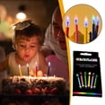 thumbnail image 1 of Descuentos Imperdibles, Velas de cumpleaños, 6 piezas, para fiestas, festivales, llamas de colores, velas y portavelas multicolores increíbles Akmoler, 1 of 9