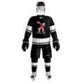 thumbnail image 4 of Camiseta de práctica de hockey sobre hielo personalizada, negra, ligera, delgada y transpirable, de alta calidad, serie H400 y camiseta de calle grande (todos los tamaños), 4 of 5