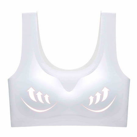 

Patlollav Clearance Womens Mind Sleep Underwear Plus Big-Size Comfort Sports Vest Bra Without Steel Ring